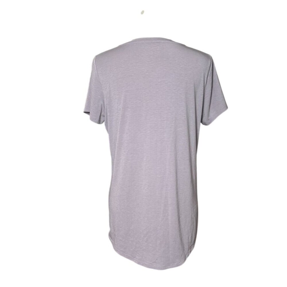 Athleta Lavender Scoop Neck Tunic Tee Size M Stretchy Soft - Picture 2 of 6